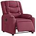 Poltrona Elettrica Reclinabile Rosso Vino in Tessuto - Foto miniatura 1