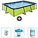 Piscina Fuori Terra - Rettangolo - 300x200x65 Cm - Groen - Include Accessori Coordinati Cb77 - Foto miniatura 1