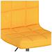 Lusso Casadino -  Sedie Da Pranzo Girevoli 2 Pz Gialle In Tessuto - Foto miniatura 7