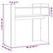 Tavolino Consolle Rovere Fumo 100x35x90 Cm In Legno Multistrato - Foto miniatura 7