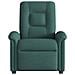 Poltrona Massaggiante Reclinabile Elettrica Verde Scuro Tessuto - Foto miniatura 5