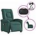 Poltrona Massaggiante Reclinabile Elettrica Verde Scuro Tessuto - Foto miniatura 9