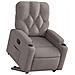 Poltrona Alzapersona Reclinabile Tortora in Tessuto - Foto miniatura 3