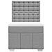Giroletto a Molle con Materasso Grigio Chiaro 80x200 cm Tessuto - Foto miniatura 4