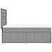 Giroletto a Molle con Materasso Grigio Chiaro 80x200 cm Tessuto - Foto miniatura 5