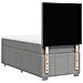Giroletto a Molle con Materasso Grigio Chiaro 80x200 cm Tessuto - Foto miniatura 6