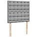 Giroletto a Molle con Materasso Grigio Chiaro 80x200 cm Tessuto - Foto miniatura 7