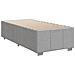 Giroletto a Molle con Materasso Grigio Chiaro 80x200 cm Tessuto - Foto miniatura 8