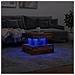 Tavolino da Salotto con Luci LED Legno Antico 50x50x40 cm - Foto miniatura 5