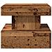 Tavolino da Salotto con Luci LED Legno Antico 50x50x40 cm - Foto miniatura 6