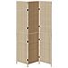 Divisorio per stanze  3 pannelli pieghevole beige 146x200 cm in poli rattan - Foto miniatura 5