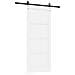 Porta Scorrevole con Set Hardware 'ORKDAL'Bianco Legno Massello di Pino - Foto miniatura 6