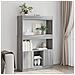 Credenza Grigio Sonoma 92x33x140 cm in Legno Multistrato - Foto miniatura 2