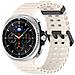 Cinturino Ocean Compatibile Con Samsung Watch8 E Watch8 Classic - Silicone White+black - Foto miniatura 2