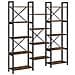 Libreria Rovere fumo 156 x 25 x 167.5 cm Legno multistrato - Foto miniatura 1