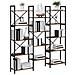 Libreria Rovere fumo 156 x 25 x 167.5 cm Legno multistrato - Foto miniatura 3