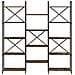 Libreria Rovere fumo 156 x 25 x 167.5 cm Legno multistrato - Foto miniatura 5