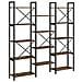 Libreria Rovere fumo 156 x 25 x 167.5 cm Legno multistrato - Foto miniatura 7