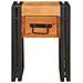 Tavolino 30 x 30 x 40 cm Legno di acacia massello e metallo - Foto miniatura 5