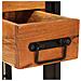 Tavolino 30 x 30 x 40 cm Legno di acacia massello e metallo - Foto miniatura 9