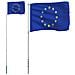 Asta e Bandiera Europa 5,55 m Alluminio - Foto miniatura 1