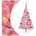 Albero di Natale artificiale con luci integrate Rosa 120 cm PVC - Foto miniatura 1