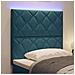 Testiera LED con testiera Blu Scuro 90 cm Pelle Sintetica - Foto miniatura 4