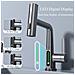 Rubinetto per lavabo da bagno, Blackswan, tipo M327, modello smart grigio antracite, con display LCD, 3 modalità e doccia a cascata mobile, dimensioni 23 cm - Foto miniatura 3