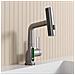 Rubinetto per lavabo da bagno, Blackswan, tipo M327, modello smart grigio antracite, con display LCD, 3 modalità e doccia a cascata mobile, dimensioni 23 cm - Foto miniatura 4