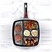Multipan PRO 32x32 cm con Coperchio - Alluminio Pressofuso, Rivestimento Antiaderente a 3 Strati Senza PFOA - Fondo Induzione - Manici Removibili - Adatta al Forno e all'induzione - Made in Italy - Foto miniatura 3
