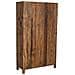 Vetrina Artigianale In Legno Con 2 Ante Marrone, 100x40x180h Cm - Foto miniatura 4