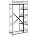Armadio Aperto con lo scaffale Nero 101 x 43 x 188 cm Acciaio - Foto miniatura 7