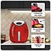 4618 Airy Fryer XXL - Friggitrice ad Aria - Frigge 2,5 kg di Patatine Fritte - 7 Litri - Cottura Senza Olio e Grassi - 1800 Watt - Rosso - Foto miniatura 6