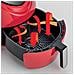 4618 Airy Fryer XXL - Friggitrice ad Aria - Frigge 2,5 kg di Patatine Fritte - 7 Litri - Cottura Senza Olio e Grassi - 1800 Watt - Rosso - Foto miniatura 9