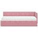 Struttura Letto Angolare con Materasso 2 pcs Grigio Velluto - Foto miniatura 5