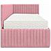 Struttura Letto Angolare con Materasso 2 pcs Grigio Velluto - Foto miniatura 8