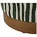 Pouf Savana Rotondo In Compensato E Tessuto Verde E Marrone Ø40x40 Cm - Foto miniatura 3
