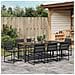 Set da Pranzo per Giardino 9 pcs Nero - Foto miniatura 4