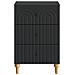Armadio da Notte Nero 43x 41 x 66,5 cm Legno ingegnerizzato - Foto miniatura 4