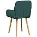 Sedie da pranzo 4 pcs Tessuto Verde Scuro 56,5 x 50 x 87,5 cm - Foto miniatura 5