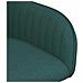 Sedie da pranzo 4 pcs Tessuto Verde Scuro 56,5 x 50 x 87,5 cm - Foto miniatura 6