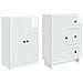 Set di armadi 2 pcs 66 x 34,5 x 90 cm Legno ingegnerizzato - Foto miniatura 3