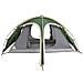 Tenda da trekking con telo impermeabile 2 persona Verde - Foto miniatura 6
