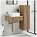 Set di mobili per il bagno 2 pz Rovere Artigianale - Foto miniatura 3