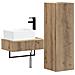 Set di mobili per il bagno 2 pz Rovere Artigianale - Foto miniatura 1