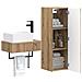 Set di mobili per il bagno 2 pz Rovere Artigianale - Foto miniatura 9