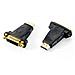 Adattatore Cavo DVI a HDMI colo Nero F / M - Foto miniatura 2