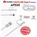 Cavo Dati Usb To Micro-usb / Type-c White - Foto miniatura 2