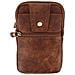 Cintura In Pelle Con Cerniera Per Smartphone Con Moschettone - Marrone - Foto miniatura 1