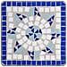 Tavolino Di Servizio Con Mosaico Blu E Bianco In Ceramica - Foto miniatura 4